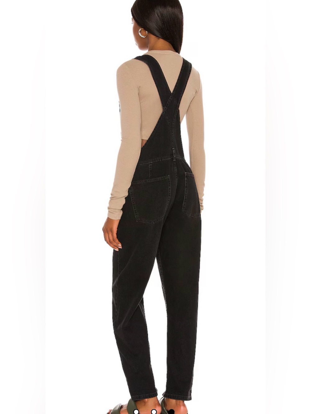 Free people We The Free Ziggy Denim Overall in Mineral Black size L - Picture 7 of 13